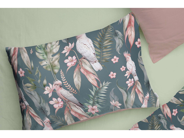 Bavlněné povlečení Tropický vánek starorůžové - duo