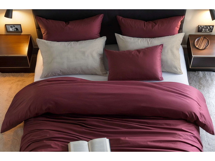 Bavlnené povlečenie Jednobarevné perkálové - bordové