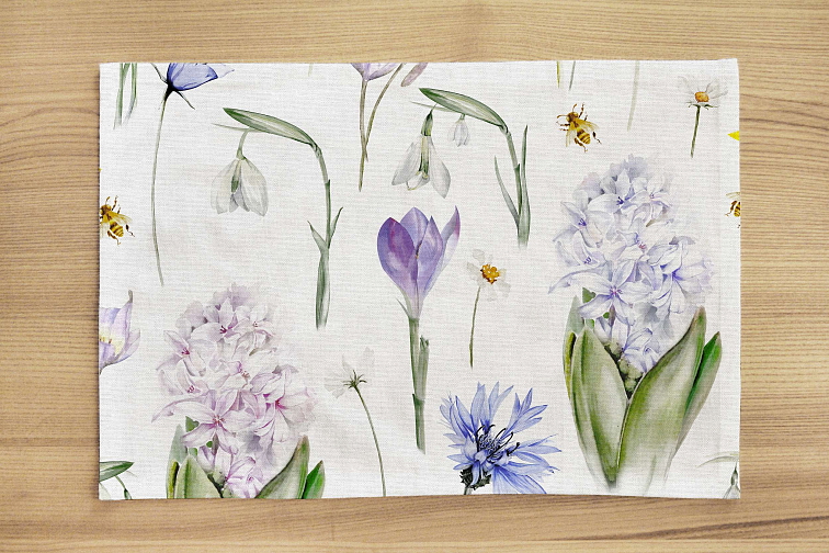 Bavlněné prostírání na stůl Jarní kvítí