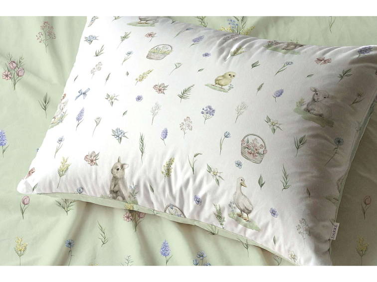 Bavlnené posteľné prádlo Veľkonočná záhrada - duo
