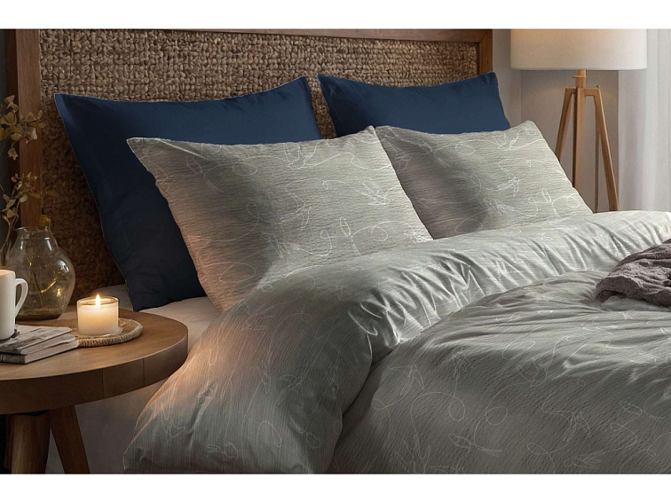 Krepové povlečení Vlaštovky v letu - béžové