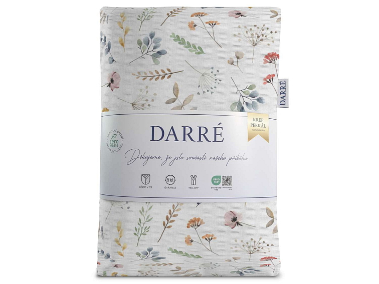 Krepové povlečení Barevný kvítek