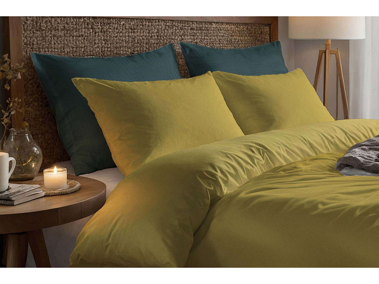 Bavlněné povlečení Jednobarevné - medově žluté