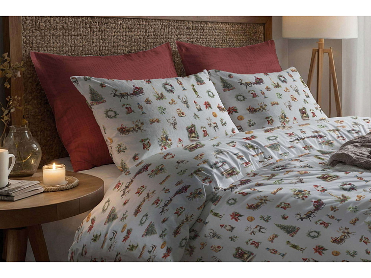 Bavlněné povlečení Vánoční nadílka 2