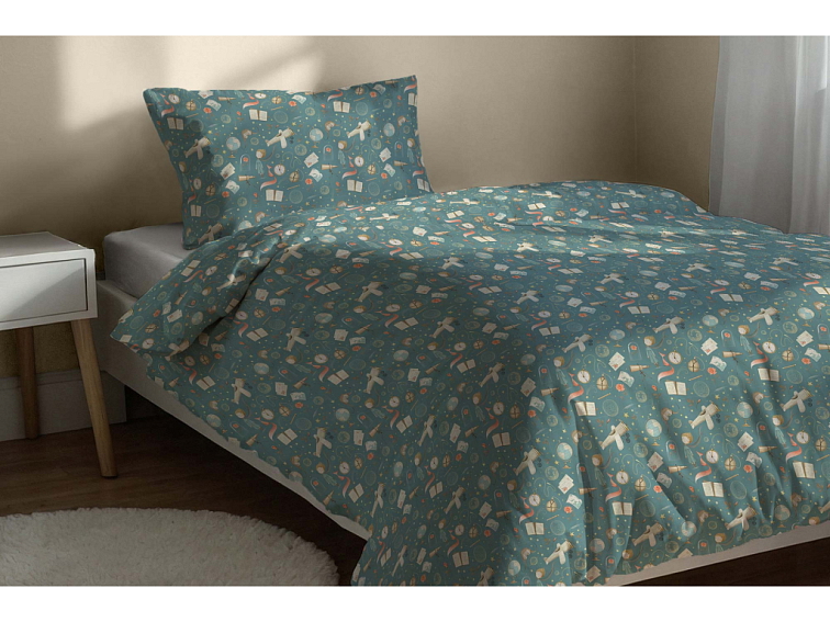 Bavlněné povlečení Malý princ - zelené