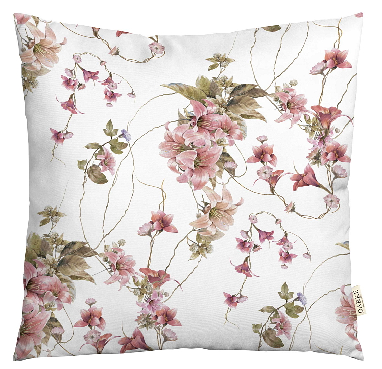 Dekorační povlak na polštářek Popínavé květy 2. varianta