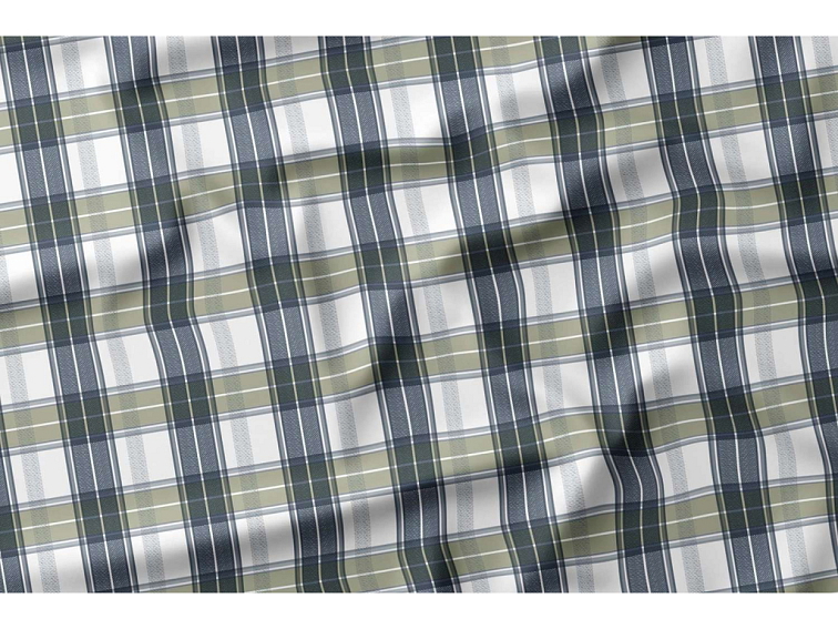 Bavlněné povlečení Kostka - modrozelené