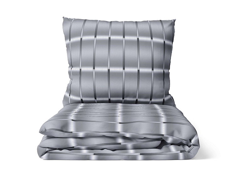 Saténové povlečení Stefano - šedé