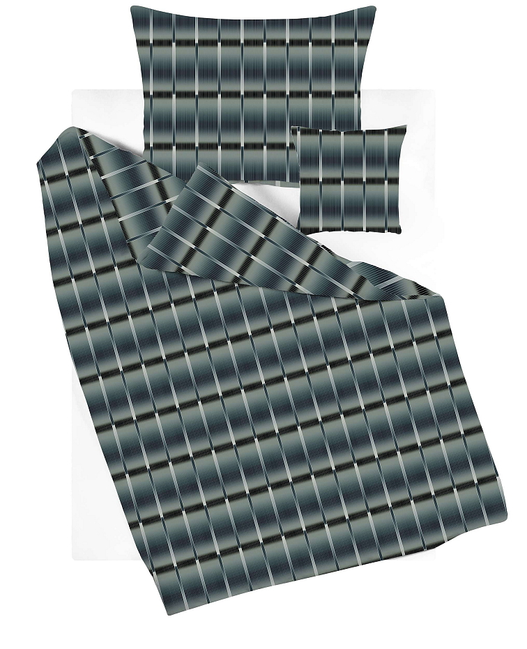 Saténové povlečení Stefano - modré