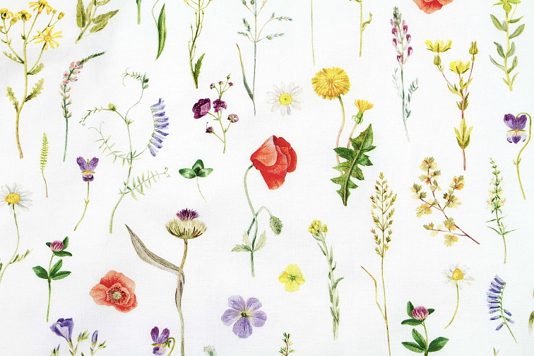 Bavlněné prostírání na stůl Letní louka