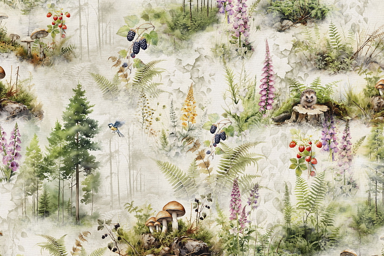 Bavlněné prostírání na stůl Dary lesa od Darré - varianta 2