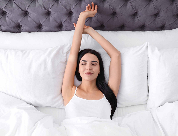 Saténové povlečení Pruh 26mm - žlutá