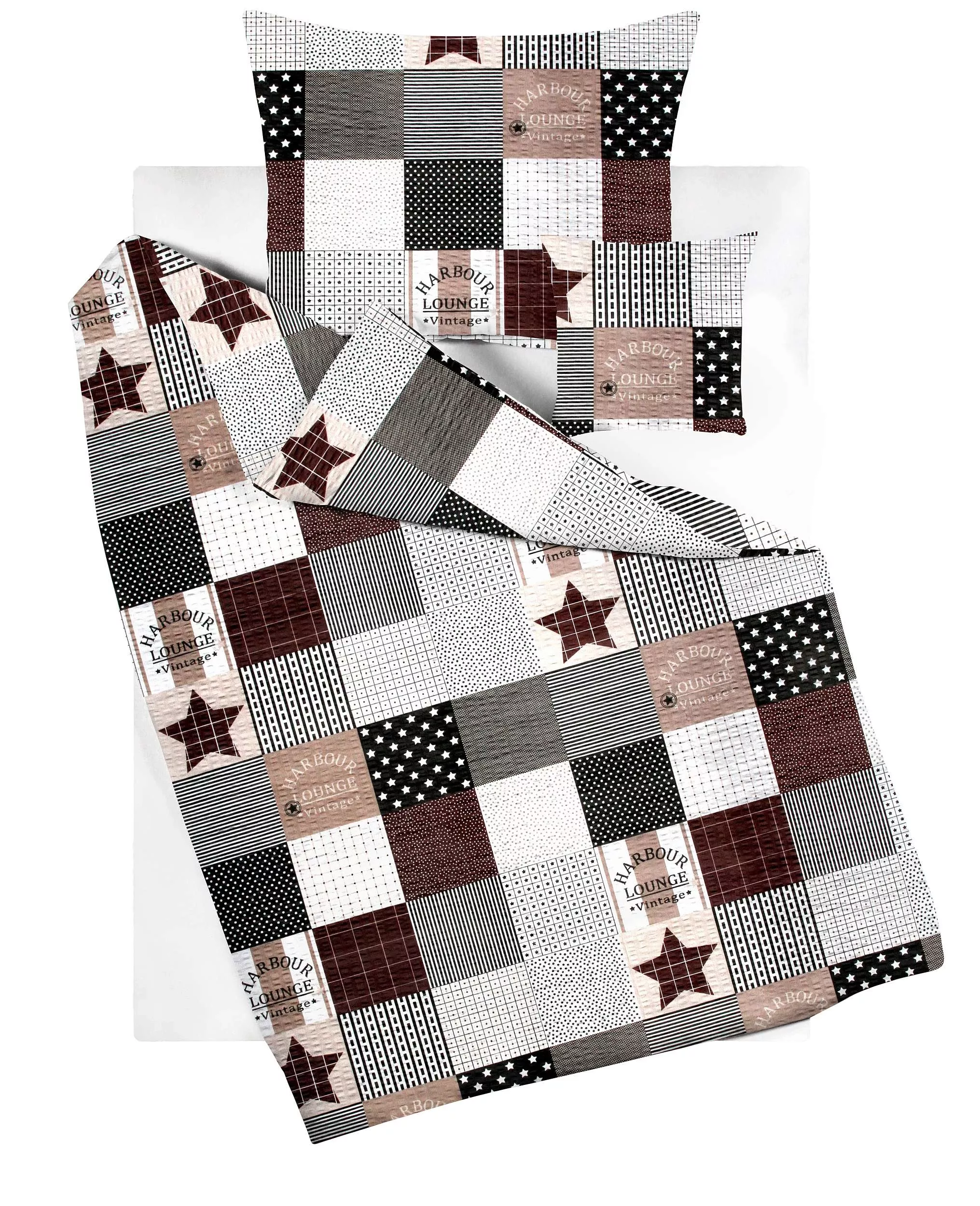 Krepové obliečky Trivento - hnedé