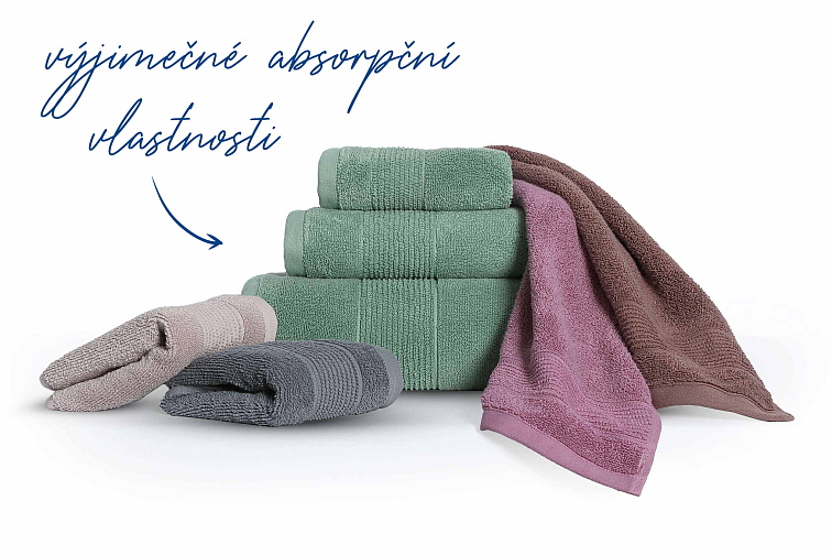 Ručníky a osušky BELLA CASA - světle zelená