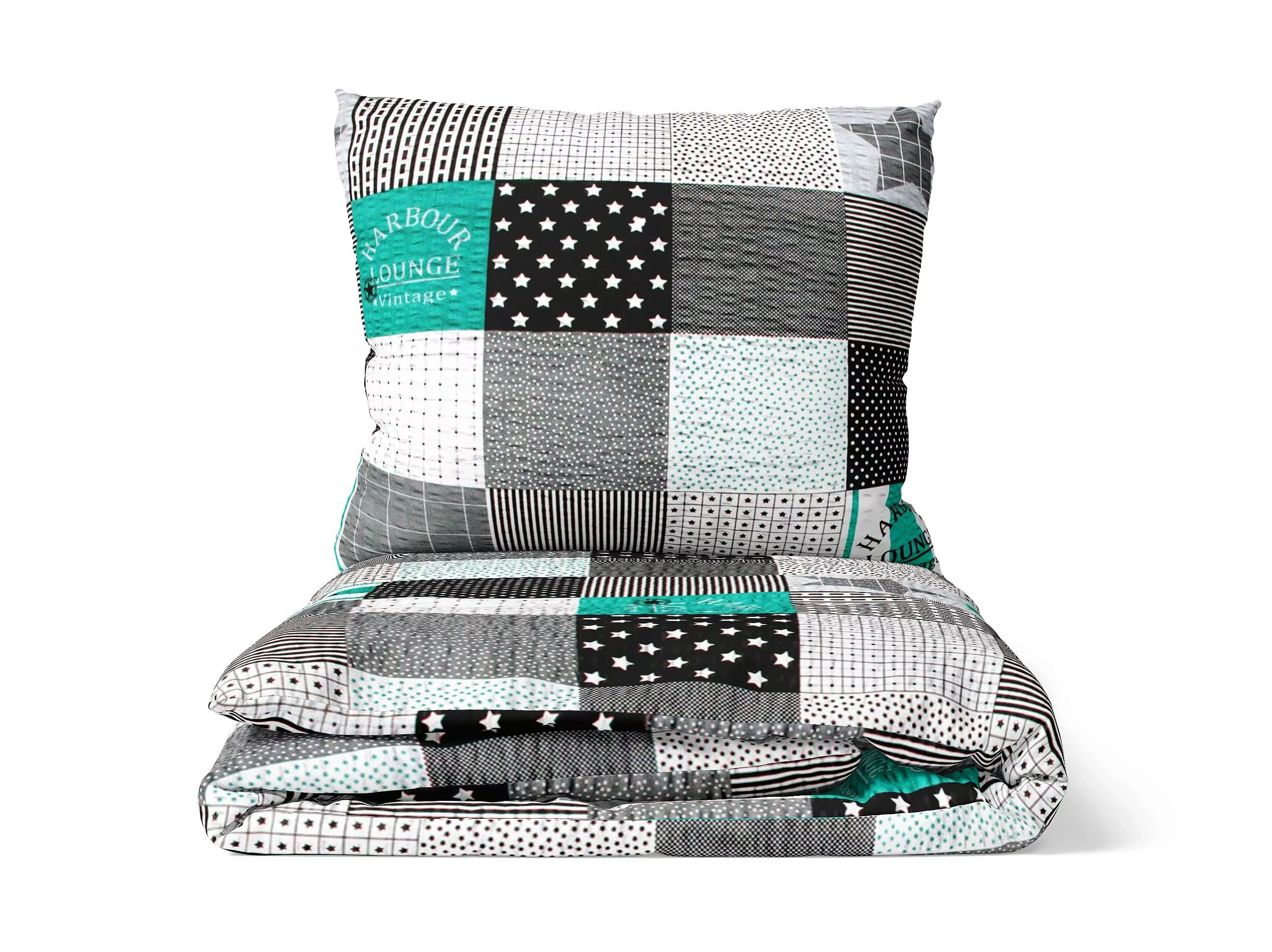 Krepové povlečení Trivento - smaragdové