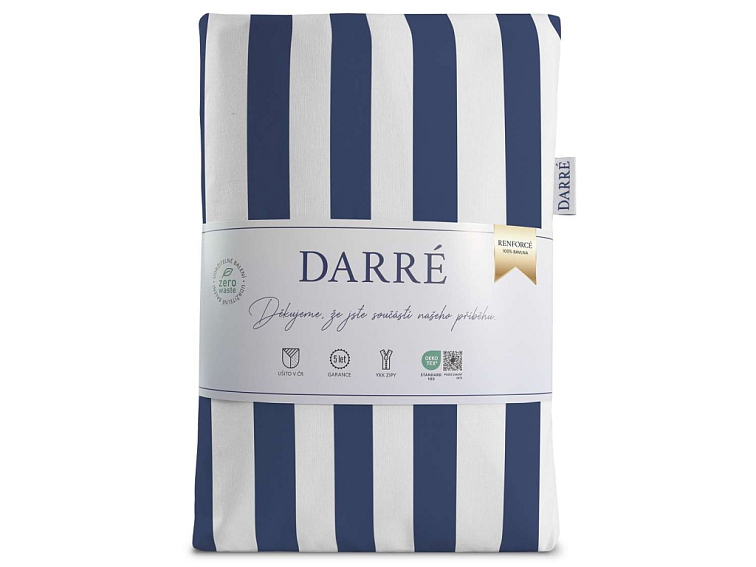 Bavlněné povlečení Proužek - modré