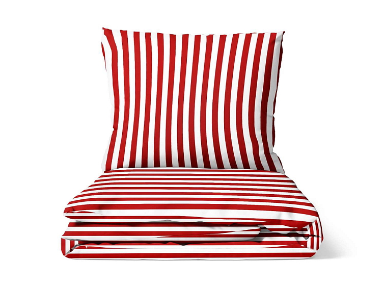 Bavlněné povlečení Proužek - červené