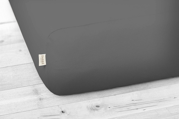 Jersey prostěradlo tmavě šedé na výšku matrace do 20 cm