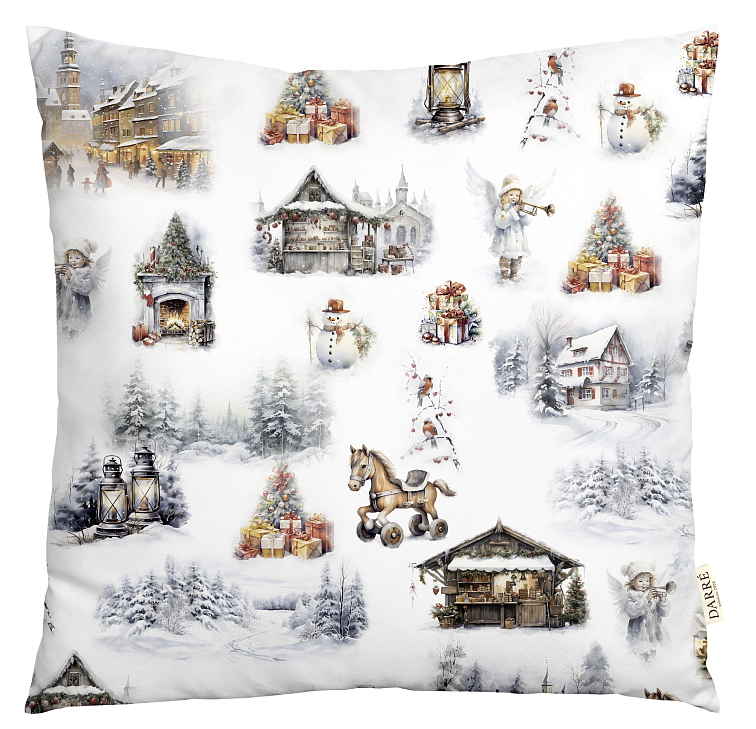 Dekorační povlak na polštářek České Vánoce