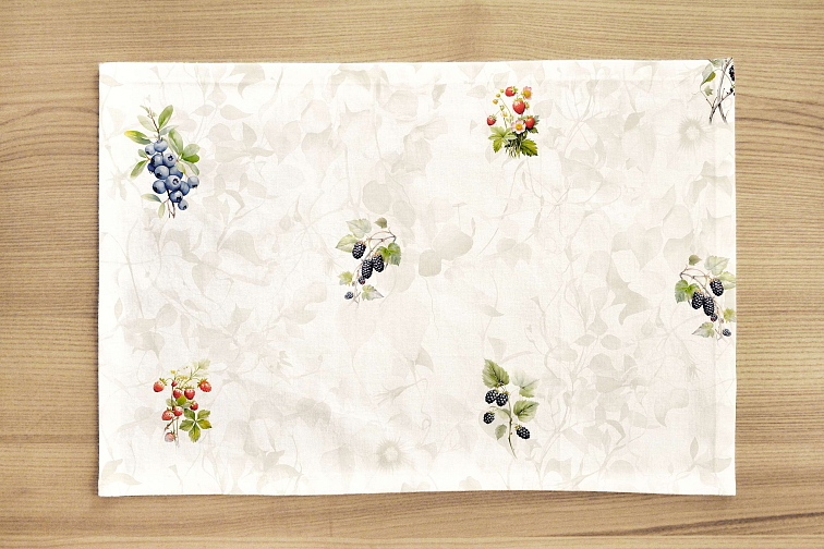Bavlněné prostírání na stůl Dary lesa - plody