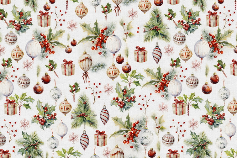 Bavlněný ubrus Veselé Vánoce