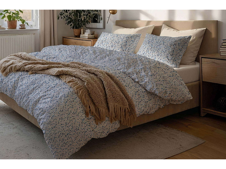 Krepové obliečky Borghese - modré