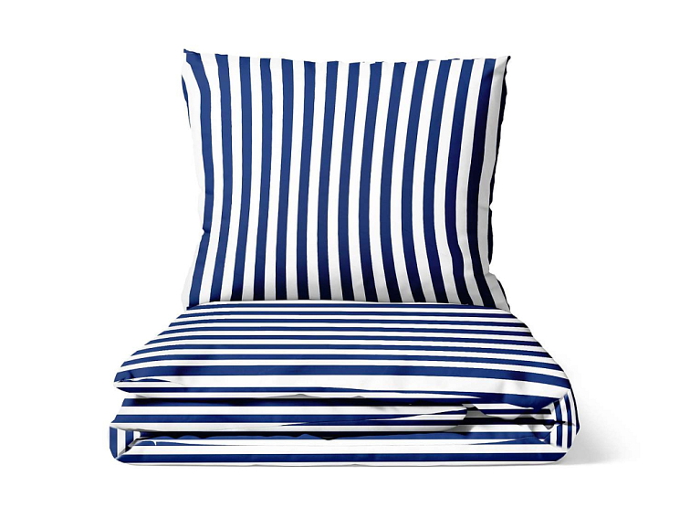 Bavlněné povlečení Proužek - modré