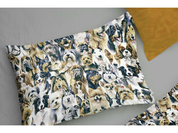 Bavlněné povlečení Psí kamarádi