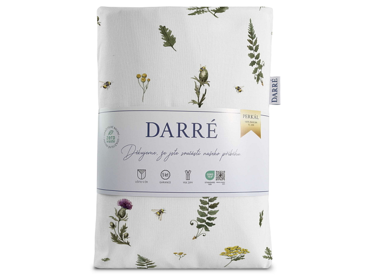 Bavlnené obliečky Vôňa vidieka - biele