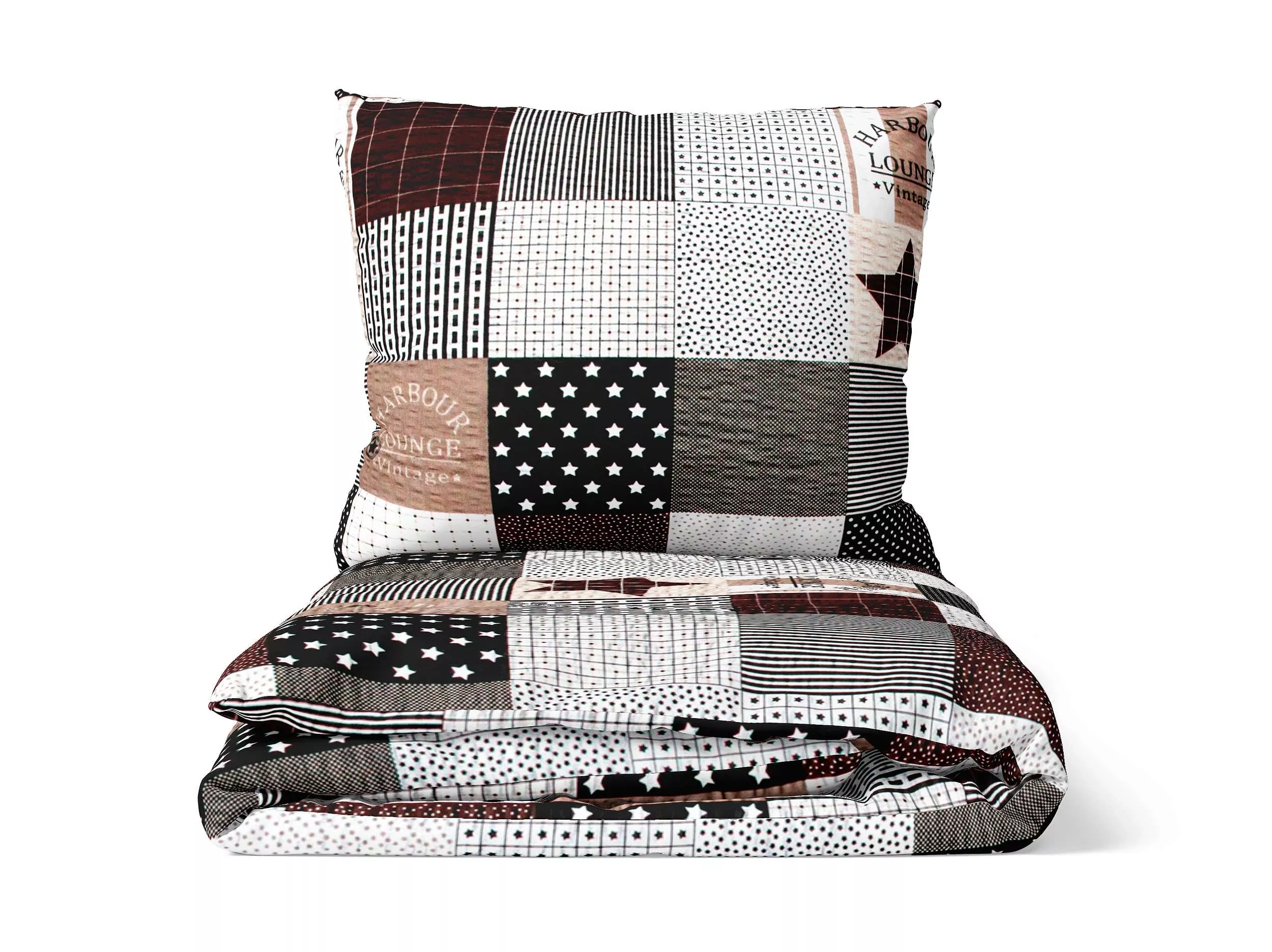 Krepové obliečky Trivento - hnedé