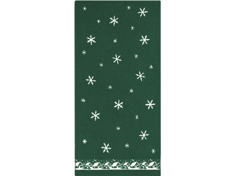 Ručníky a osuška Vánoční chaloupky - zelená