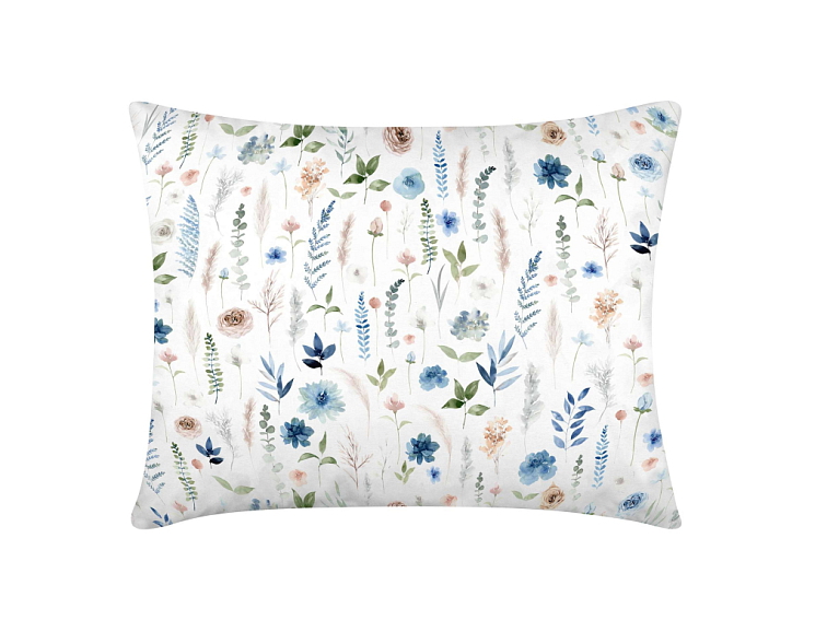 Bavlněné povlečení Boho zahrada - modré