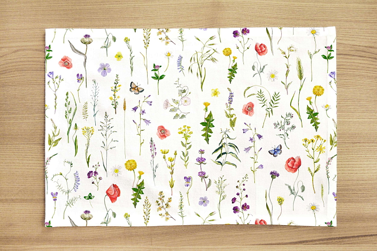 Bavlněné prostírání na stůl Letní louka