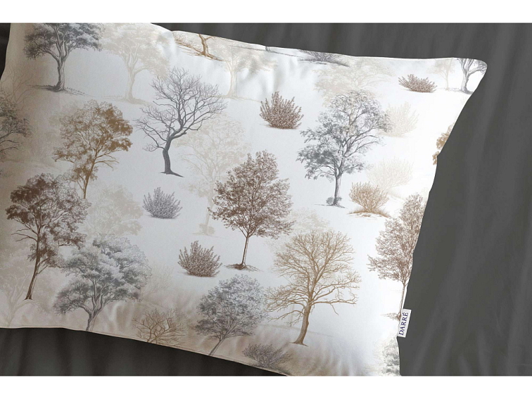 Bavlněné povlečení Stíny stromů - hnědé