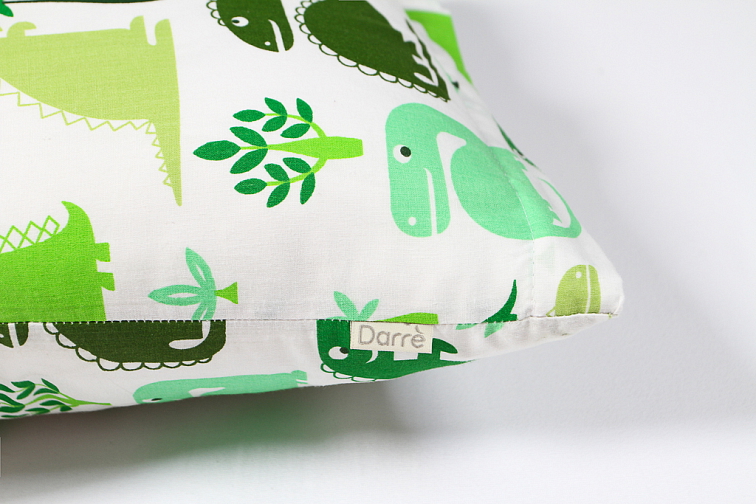 Bavlněné povlečení do postýlky Dino zelené