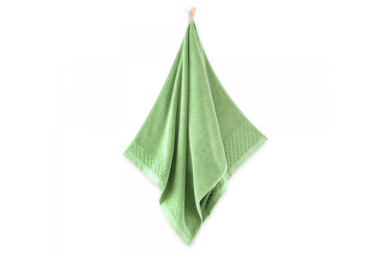 Egyptská bavlna uteráky a osuška Cannosa - stredne zelená