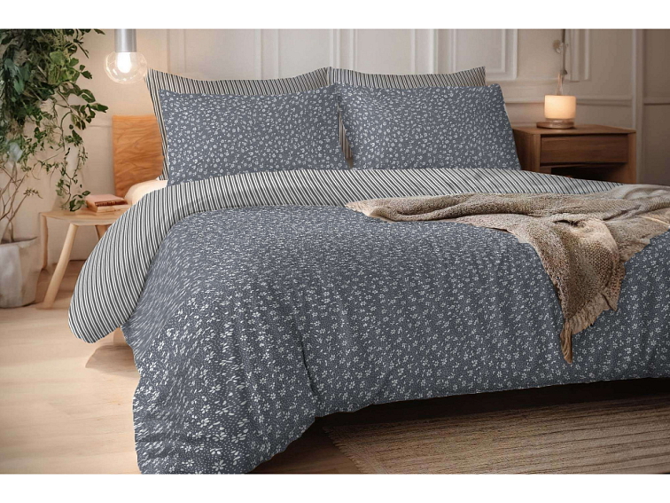Bavlněné povlečení Venkovský sen - šedé
