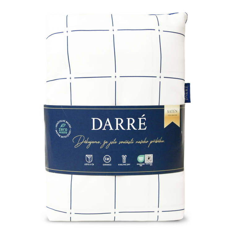 Saténové povlečení Royal Dream - dark blue