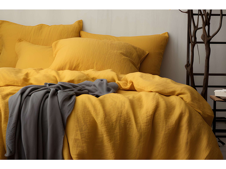 Mušelínové povlečení Mustard - 2. jakost