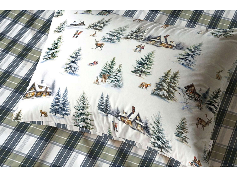 Bavlněné povlečení Vánoce na horách