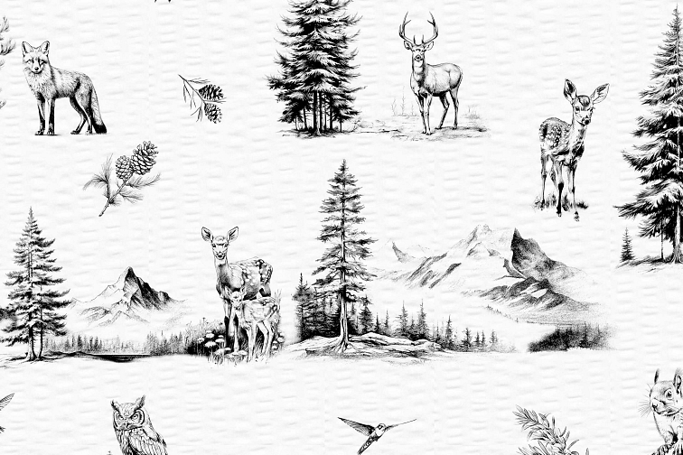 Krepové povlečení Divoká příroda