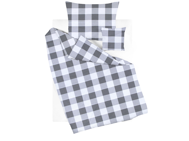 Bavlněné povlečení Kostky šedé