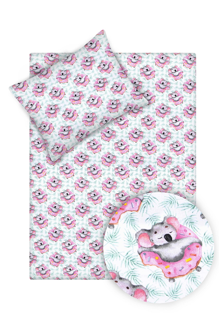 Bavlněné povlečení do postýlky Koaly