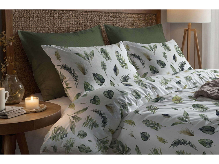 Bavlněné povlečení Exotické listy