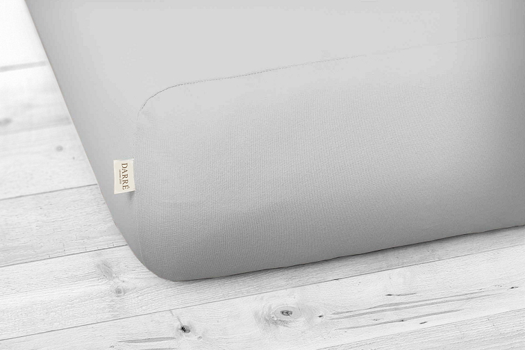 Jersey prostěradlo světle šedé na výšku matrace do 40 cm