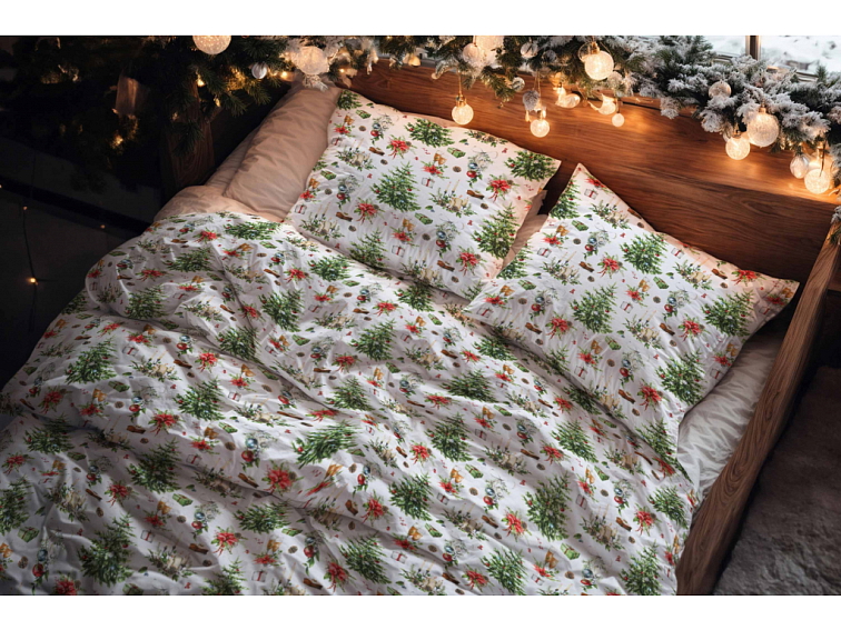 Bavlněné povlečení Vánoční posezení
