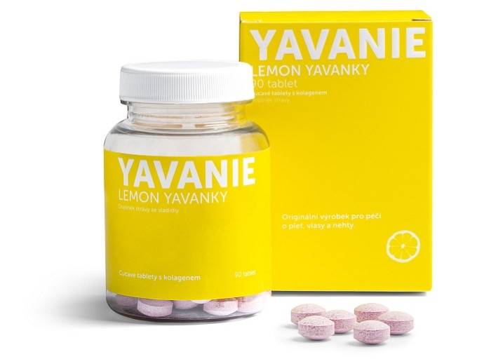YAVANIE Lemon Yavanky - Cucavé tablety s kolagenem