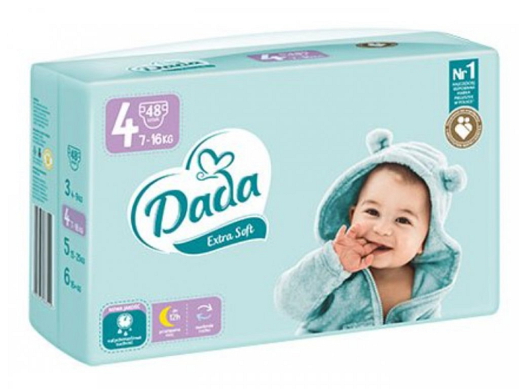 Dada Extra Soft 4 Maxi, 7-16 kg, 48 ks