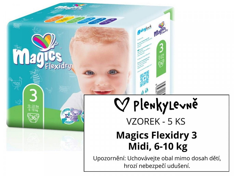 Vzorek plen - Magics Flexidry 3 Midi, 6-10 kg, 5 ks