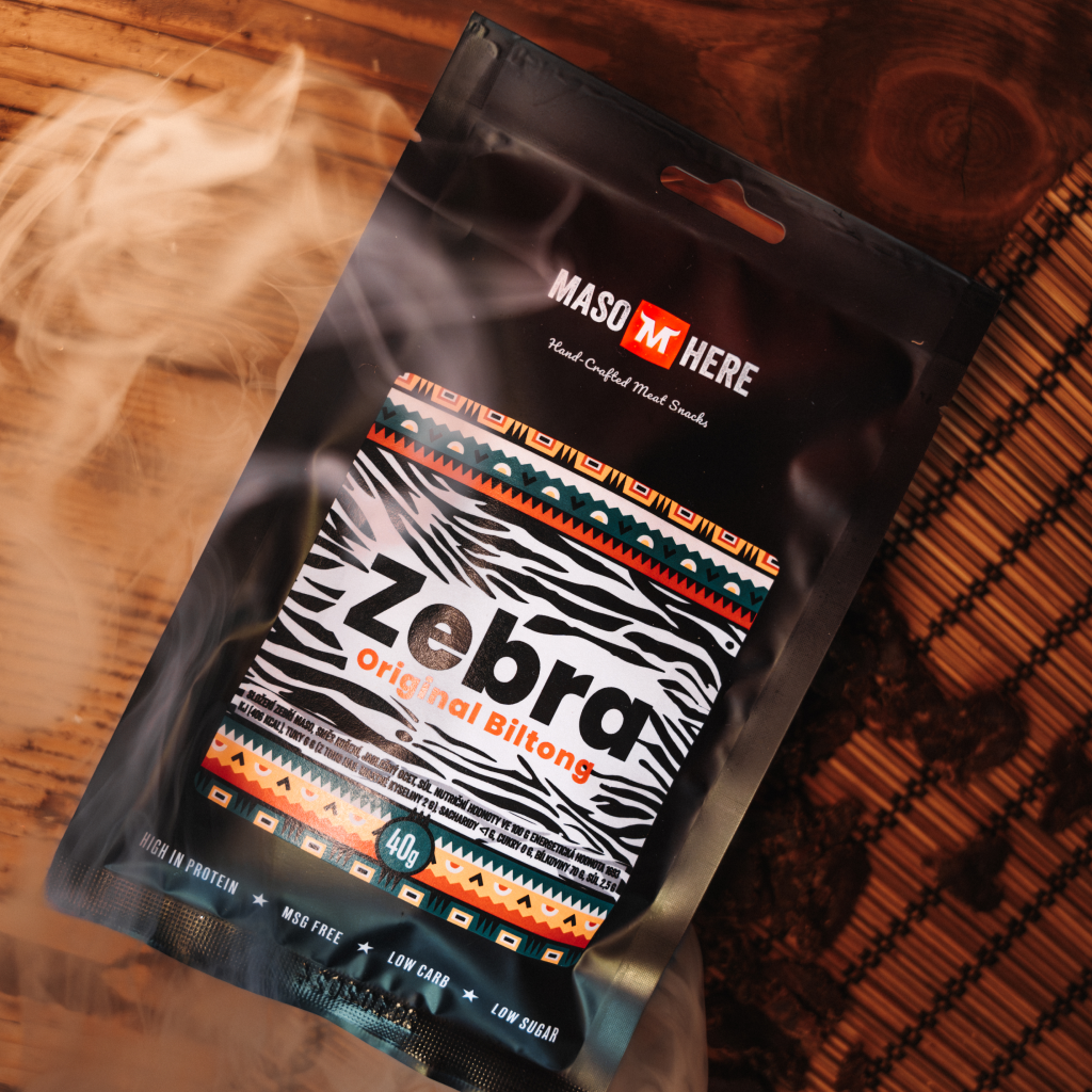 Zebra biltong - sušený maso ze zebry